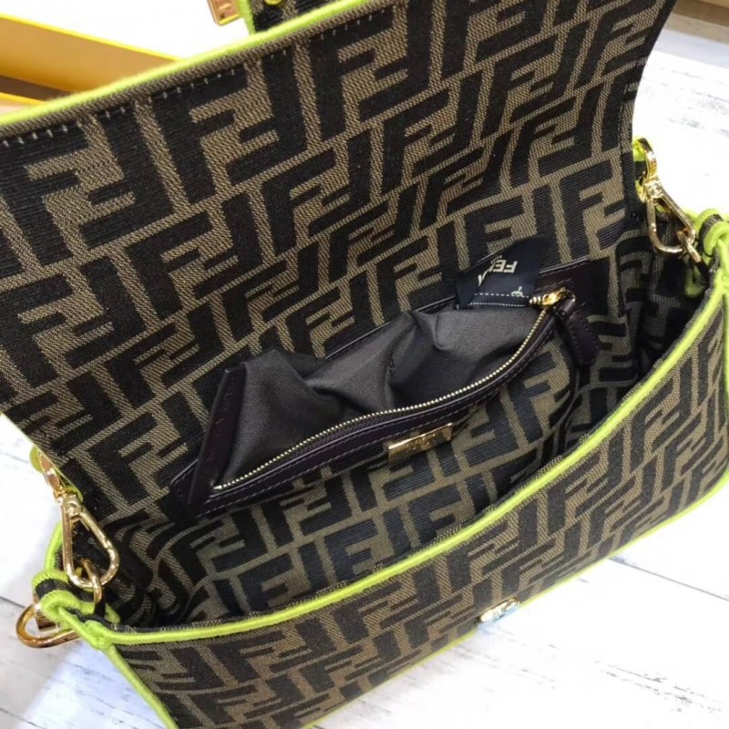 Fendi Roma Amor Fabric Bolsauette Bolsa 8Br600-8