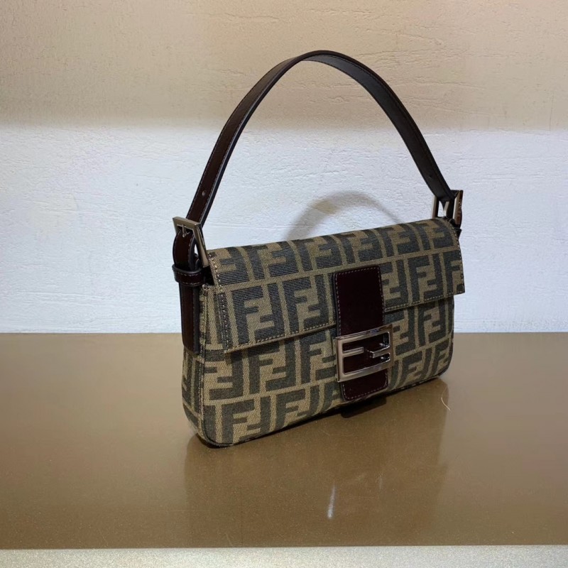 Fendi Vintage Patrón de Zucca Mamma Bolsauette Shoulder Bolsa F01-1