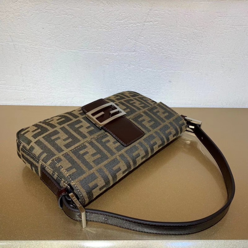 Fendi Vintage Patrón de Zucca Mamma Bolsauette Shoulder Bolsa F01-3