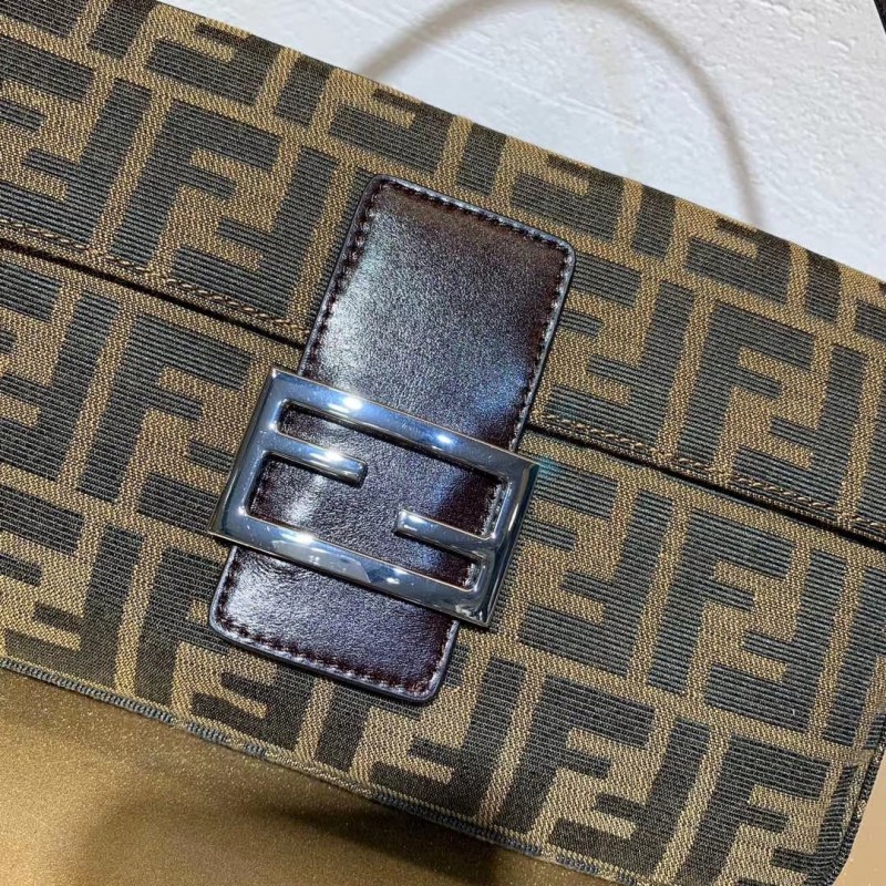 Fendi Vintage Patrón de Zucca Mamma Bolsauette Shoulder Bolsa F01-4