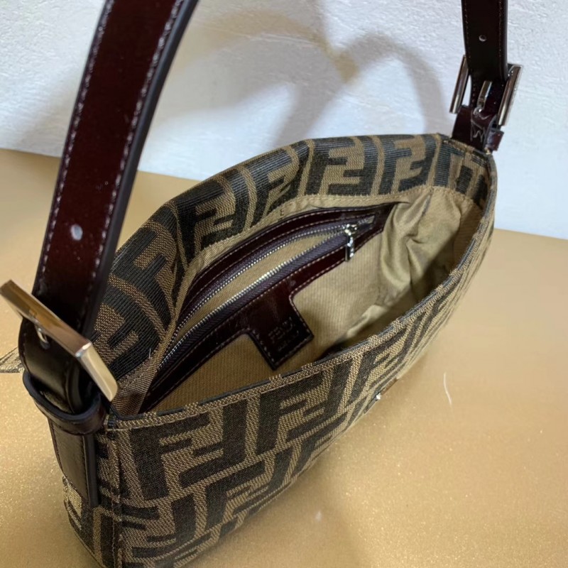 Fendi Vintage Patrón de Zucca Mamma Bolsauette Shoulder Bolsa F01-5