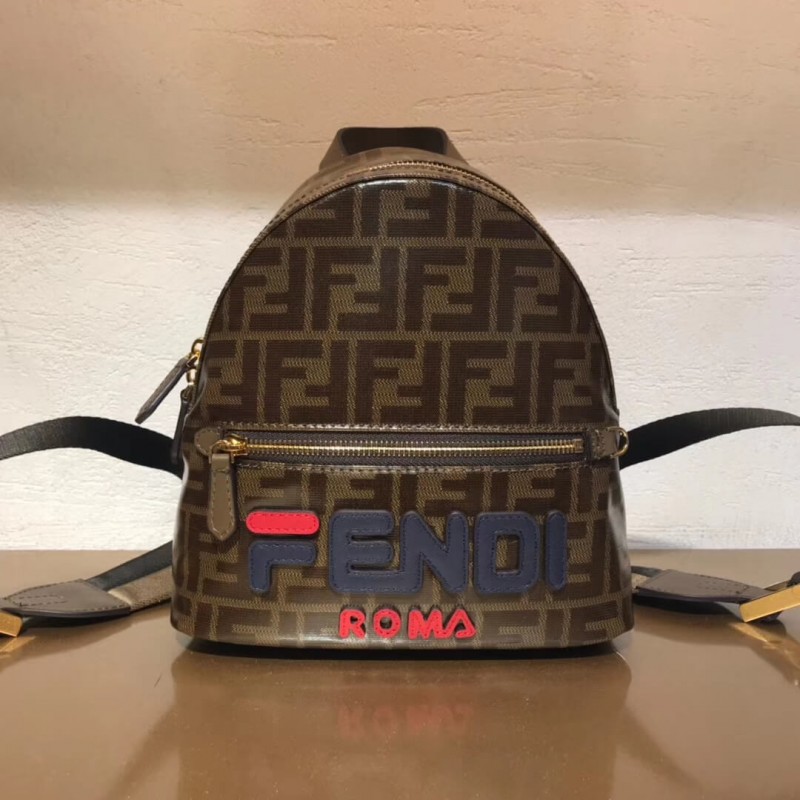 Fendi Mania logo Zucca recubierto de lienzo mochila 8BZ038-3