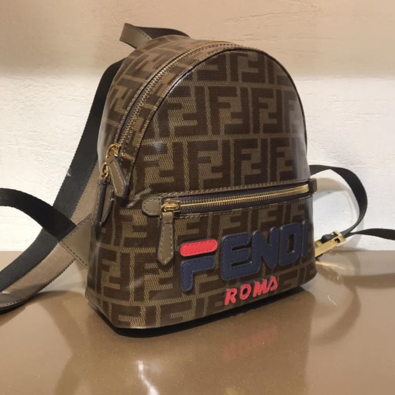 Fendi Mania logo Zucca recubierto de lienzo mochila 8BZ038-4