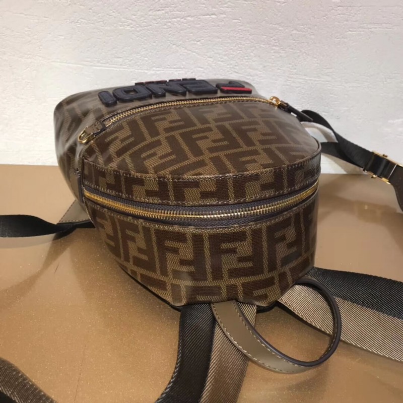 Fendi Mania logo Zucca recubierto de lienzo mochila 8BZ038-7