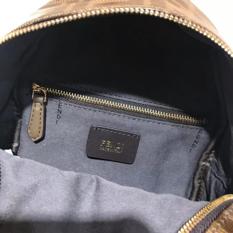 Fendi Mania logo Zucca recubierto de lienzo mochila 8BZ038-10
