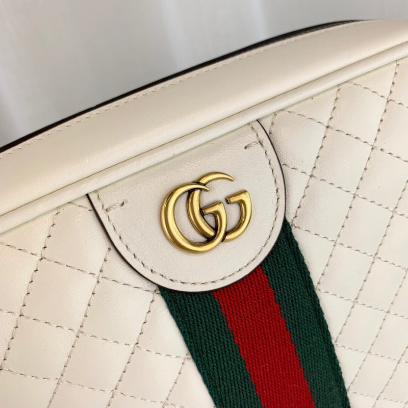 Bolso de hombro pequeño de cuero acolchado Gucci 541051-3