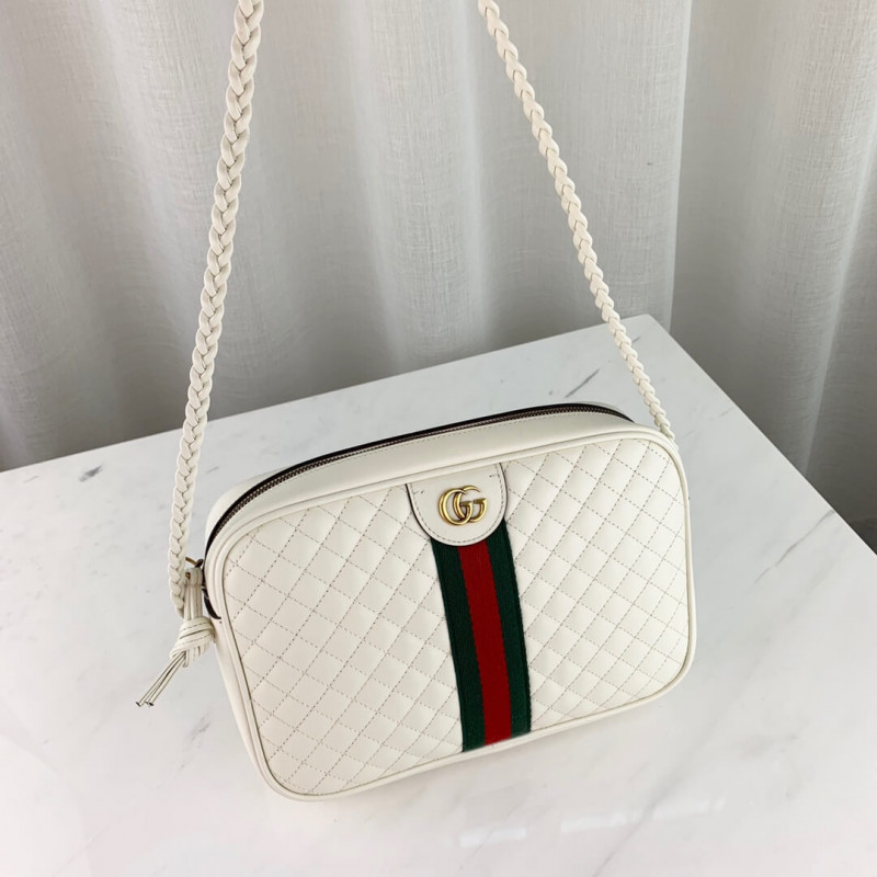 Bolso de hombro pequeño de cuero acolchado Gucci 541051-7