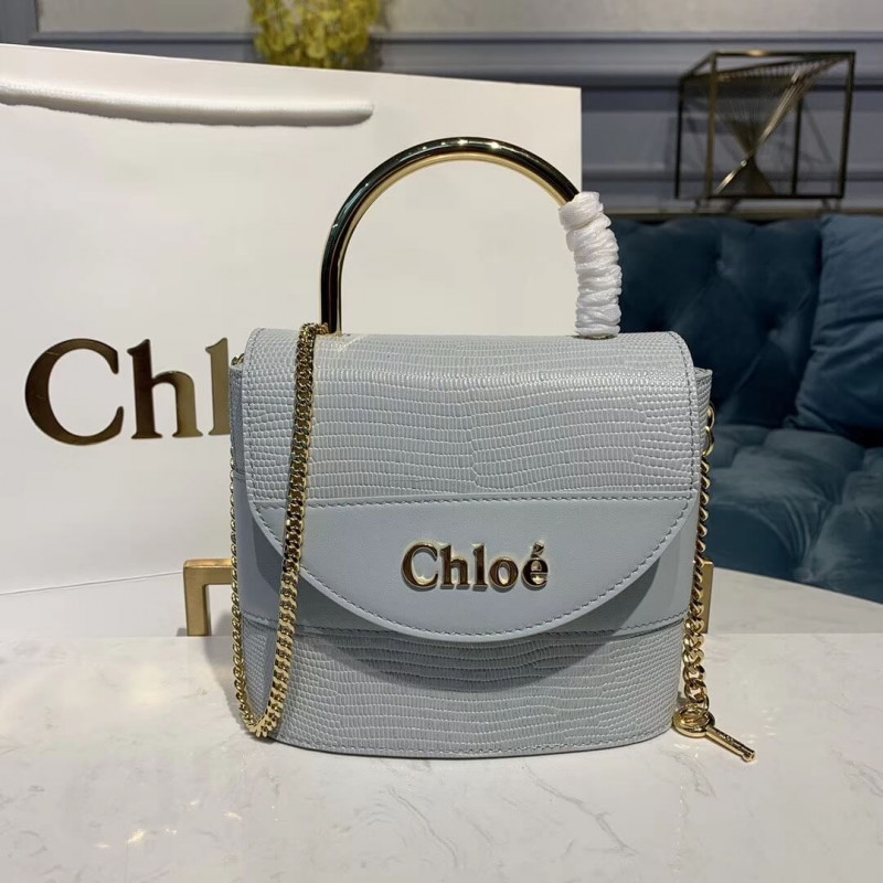 Chloe Small Aby Bolsa de bloqueo en relieve Efecto de lagarto S1220-1