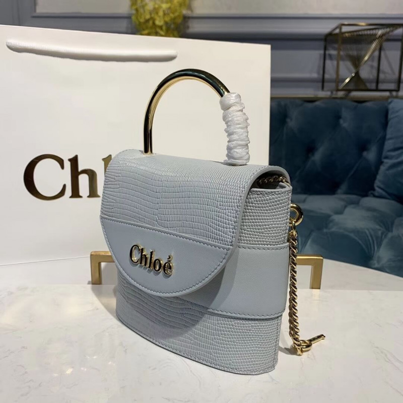 Chloe Small Aby Bolsa de bloqueo en relieve Efecto de lagarto S1220-2