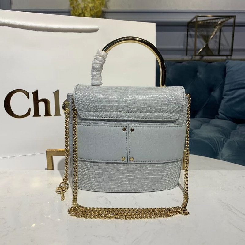 Chloe Small Aby Bolsa de bloqueo en relieve Efecto de lagarto S1220-3