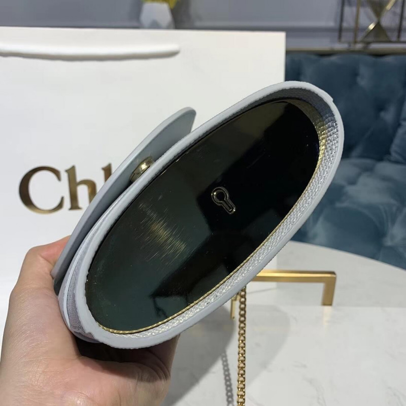 Chloe Small Aby Bolsa de bloqueo en relieve Efecto de lagarto S1220-4