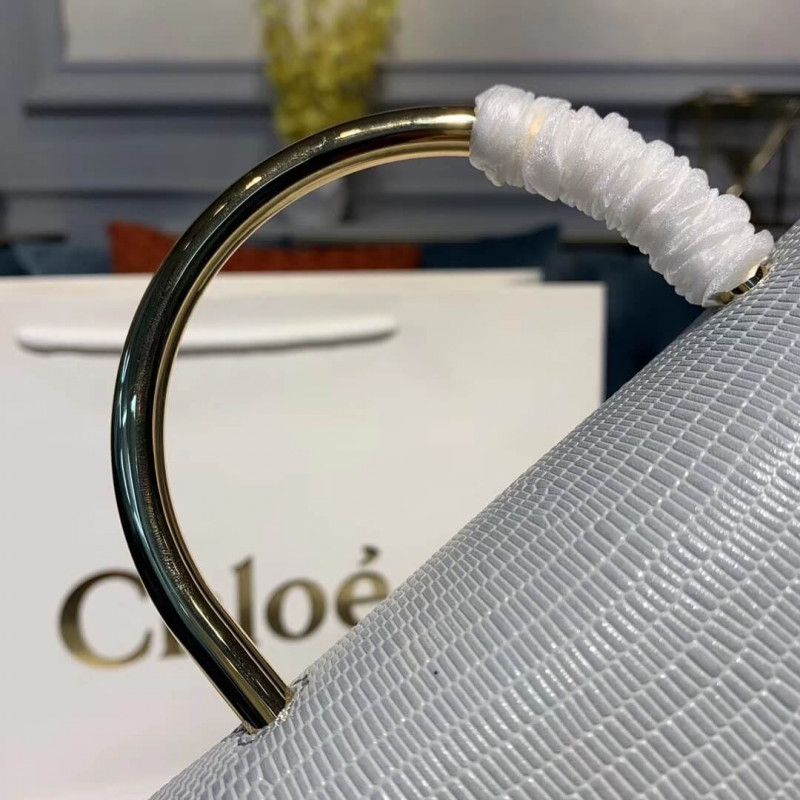 Chloe Small Aby Bolsa de bloqueo en relieve Efecto de lagarto S1220-6