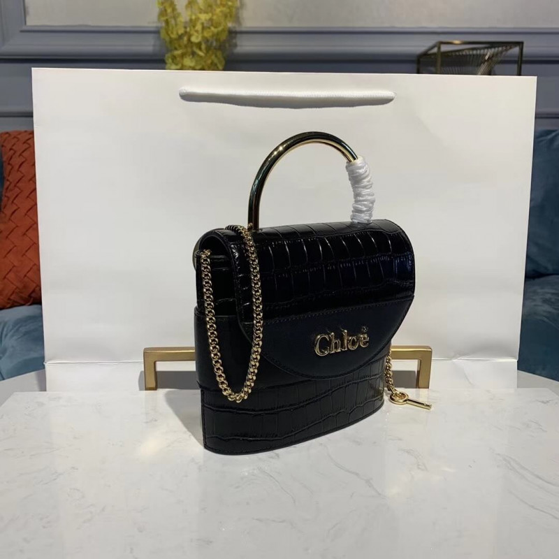 Chloe Small Aby Lock Bolsa en relieve Coco Effect S1220-2