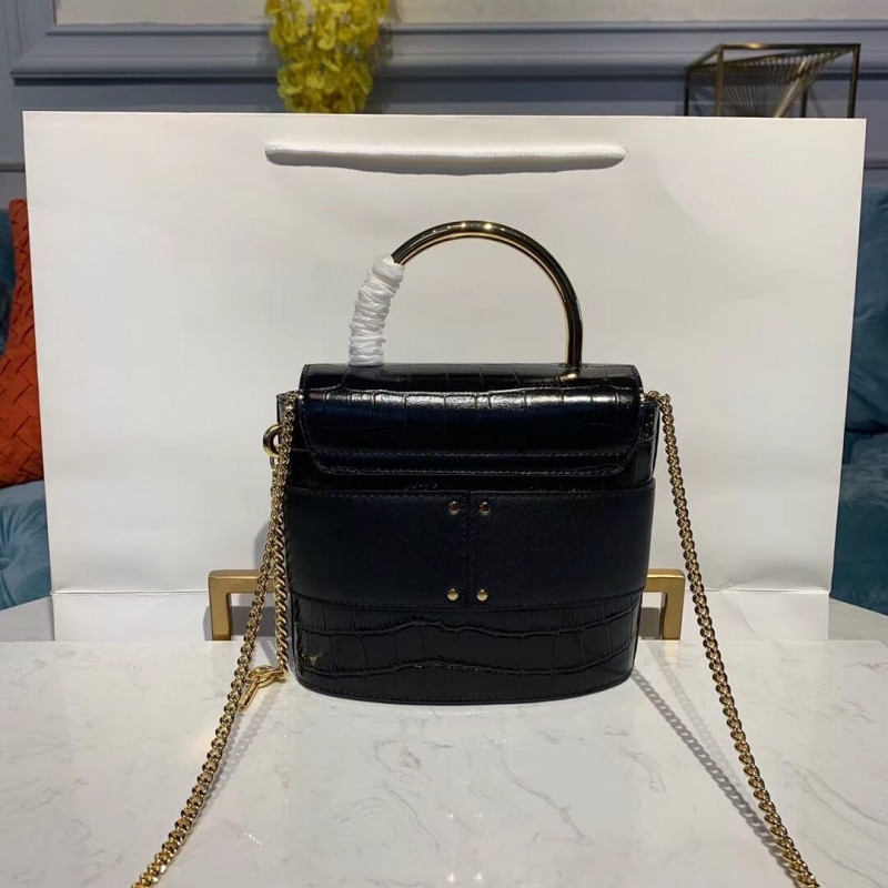 Chloe Small Aby Lock Bolsa en relieve Coco Effect S1220-3