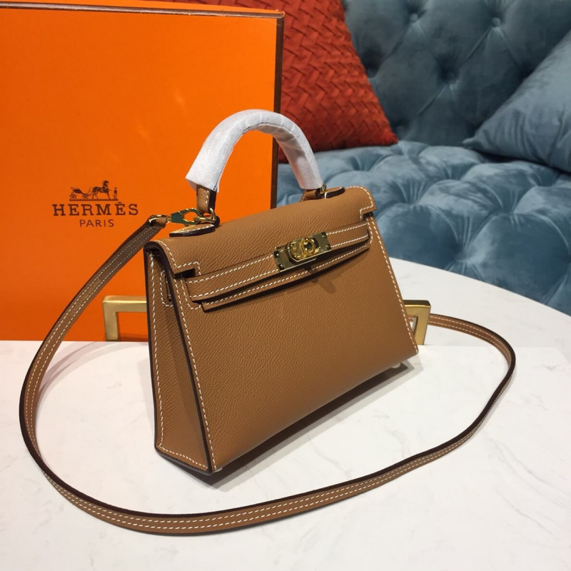Hermes Kelly Bolsa 19cm en cuero epsom-2