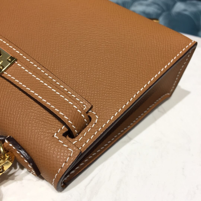 Hermes Kelly Bolsa 19cm en cuero epsom-5