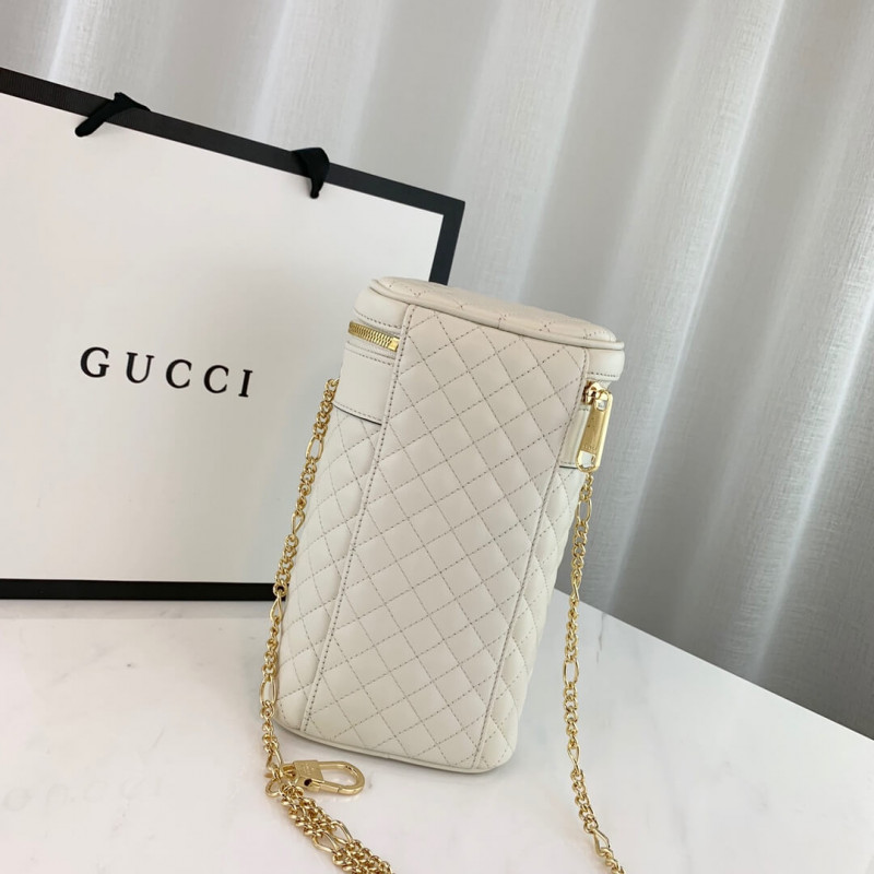 bolso de cinturón de cuero acolchado de Gucci 572298-3