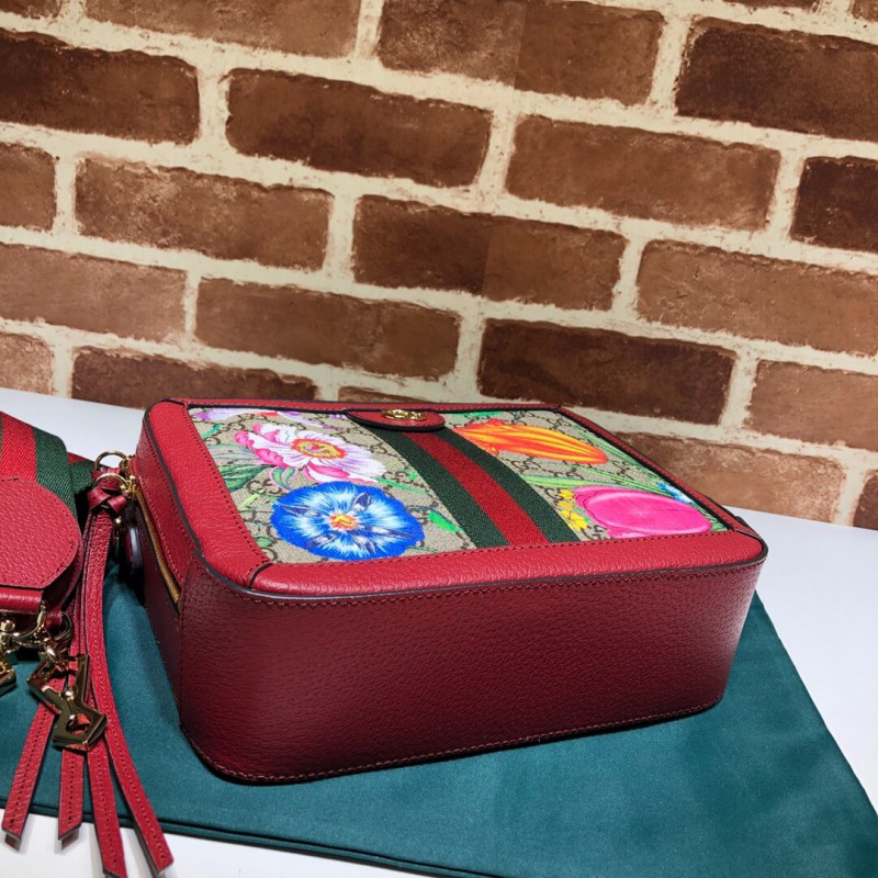 Gucci Ophidia GG Flora Bolsa de hombro pequeño 550622-4