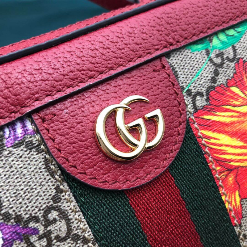 Gucci Ophidia GG Flora Bolsa de hombro pequeño 550622-6