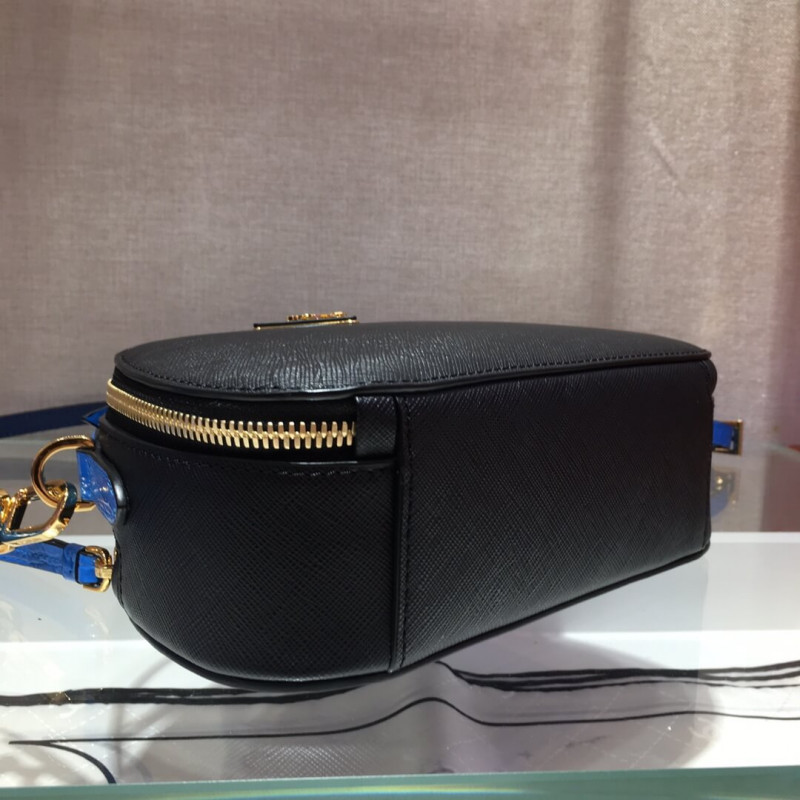 Prada Saffiano y Bolsa Odette de cuero de cocodrilo 1BH123-4
