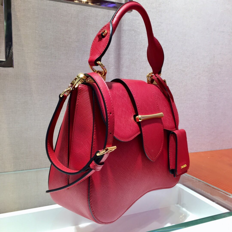 Prada Saffiano Leather Medium Sidonie Bolsa 1bn005-2