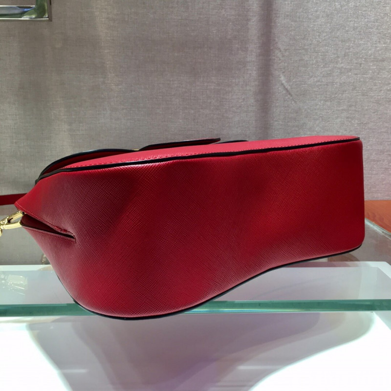 Prada Saffiano Leather Medium Sidonie Bolsa 1bn005-7