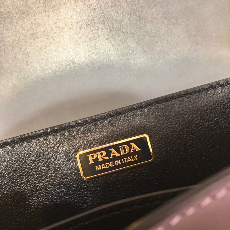 bolso de hombro de cuero Prada Cahier 1BD045-9