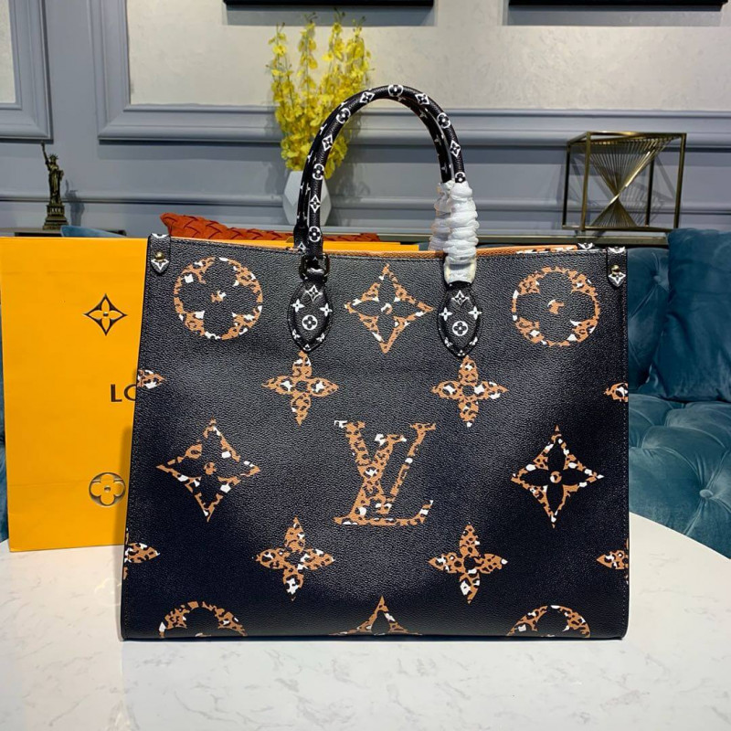 Louis Vuitton Onthego M44674 Negro/Caramelo-1