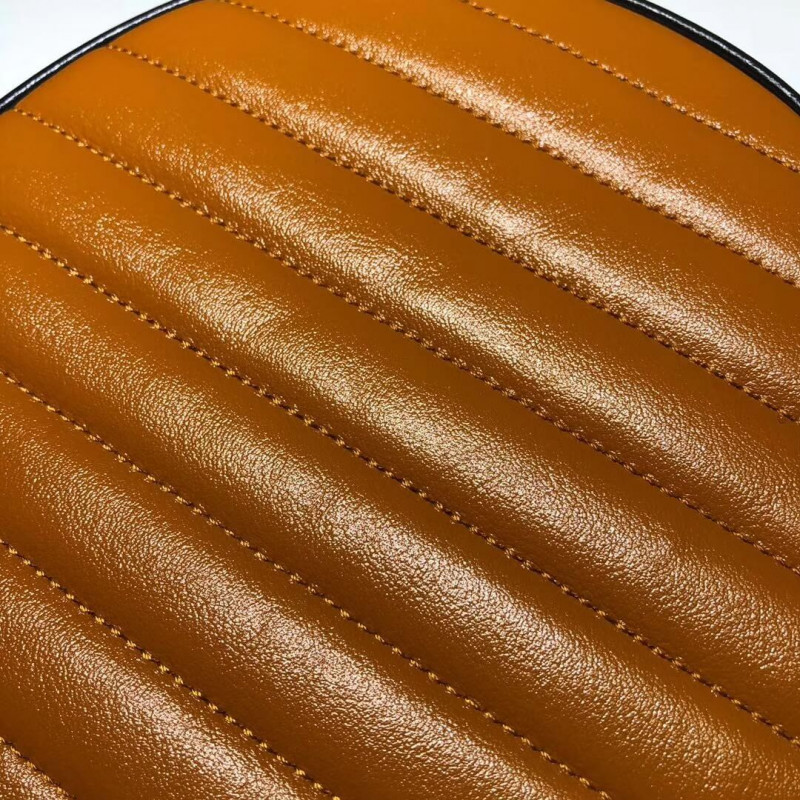 Gucci GG Marmont Mini Bolso de hombro redondo 550154 Cognac-6