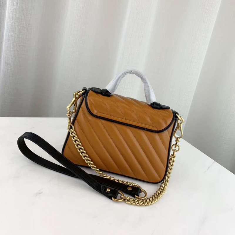 Gucci GG Marmont Mini Top Many Bolsa 583571 Cognac-1
