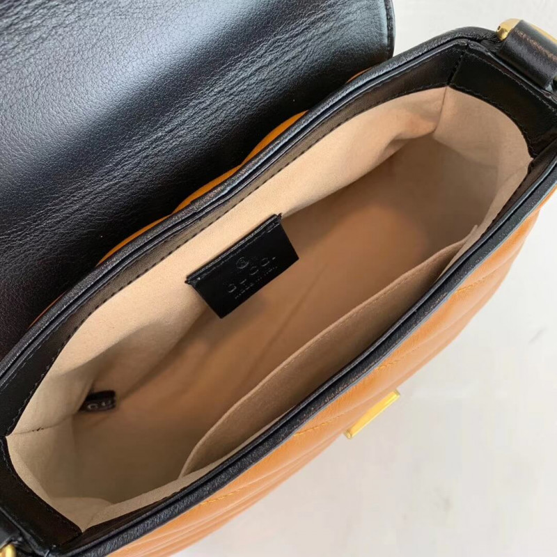 Gucci GG Marmont Mini Top Many Bolsa 583571 Cognac-7