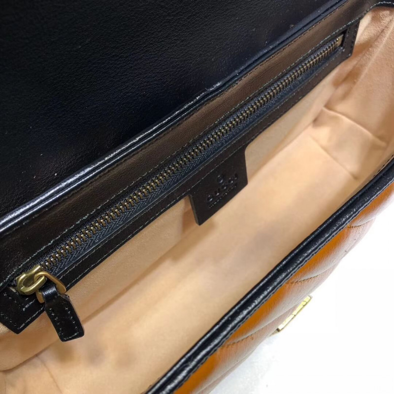 Gucci GG Marmont Bolsa de hombro pequeño 443497 Cognac-9