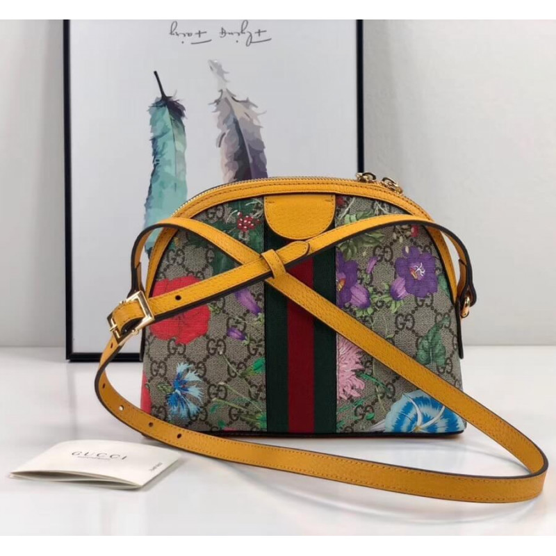 Gucci Ophidia GG Flora Bolsa de hombro pequeño 499621-3