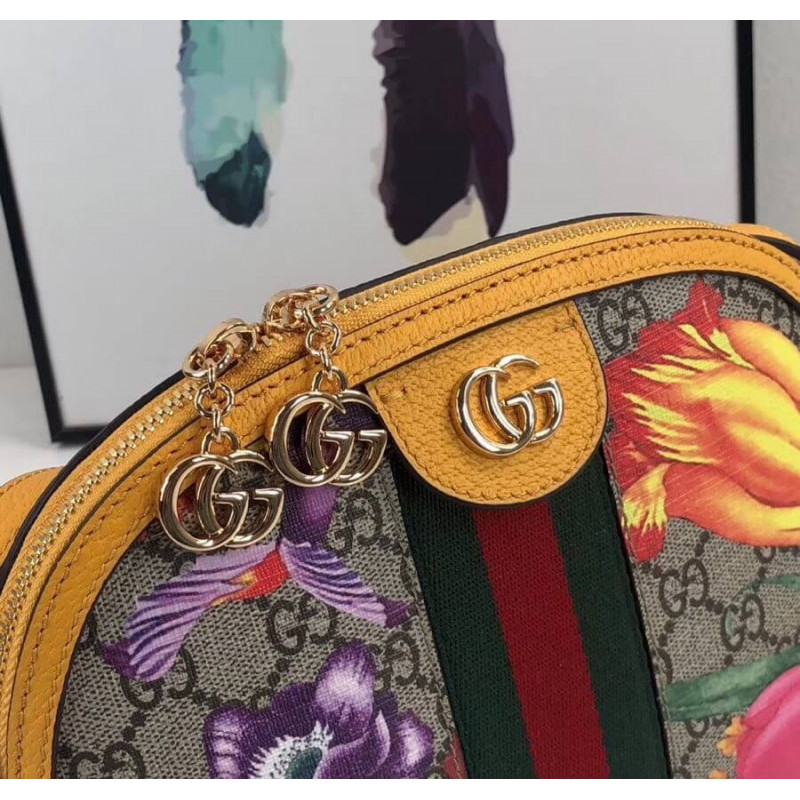 Gucci Ophidia GG Flora Bolsa de hombro pequeño 499621-6