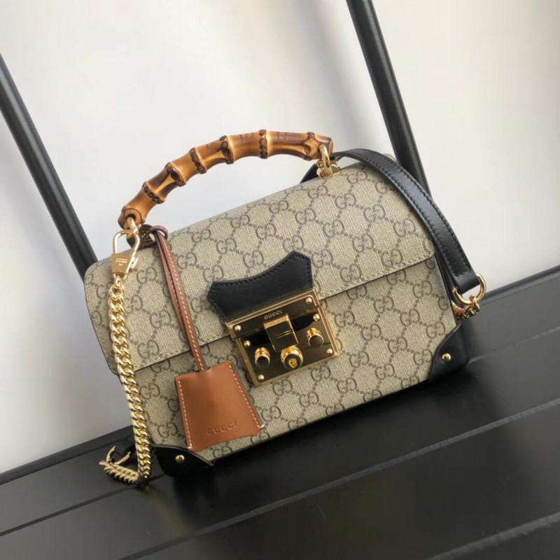 Gucci Cadlock GG Bolsaboo Small Bamboo Shoulder 603221-1