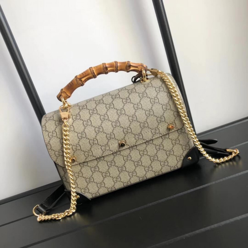 Gucci Cadlock GG Bolsaboo Small Bamboo Shoulder 603221-2