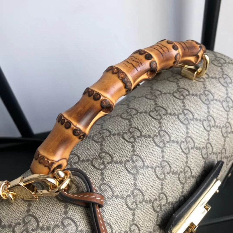 Gucci Cadlock GG Bolsaboo Small Bamboo Shoulder 603221-6