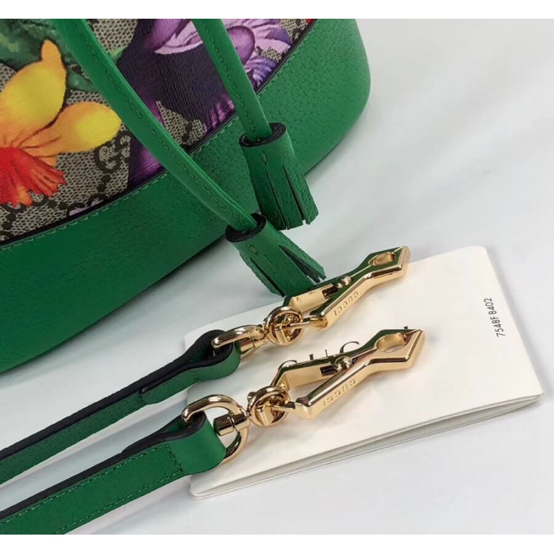 Gucci Ofidia GG Flora Pequeña bolsa de cubo 550621-6