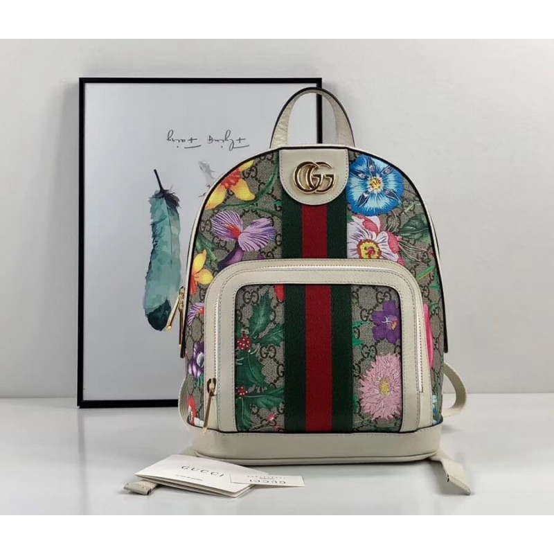 Gucci Ophidia GG Flora Pequeña mochila 547965-1