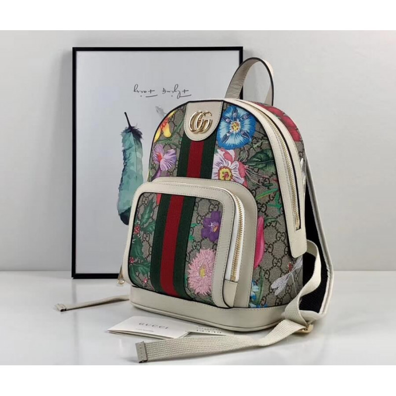 Gucci Ophidia GG Flora Pequeña mochila 547965-2
