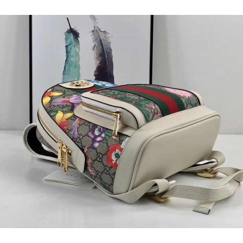 Gucci Ophidia GG Flora Pequeña mochila 547965-5