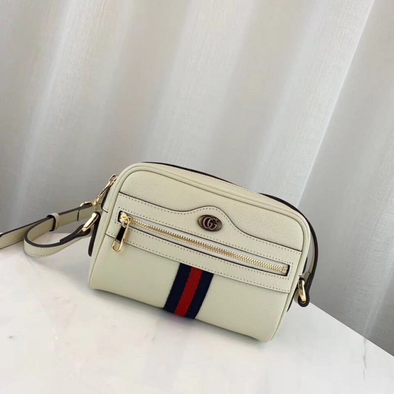 Gucci Ofidia Leather Mini Bolsa 517350-1