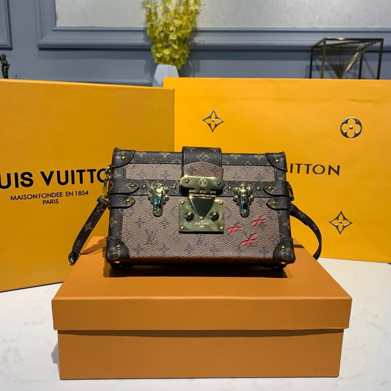 Louis Vuitton Monogram Reverse Canvas Petite Malle M44154-1