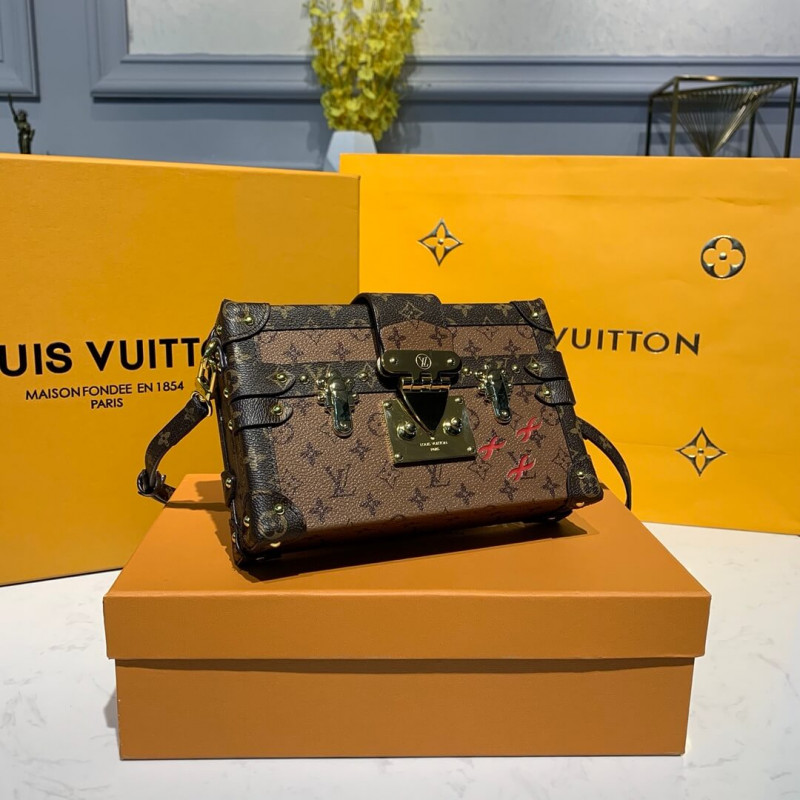 Louis Vuitton Monogram Reverse Canvas Petite Malle M44154-2