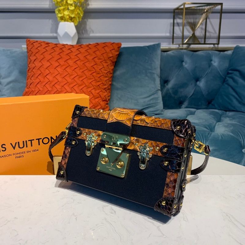 Louis Vuitton Python Leather Petite Malle N94723-2