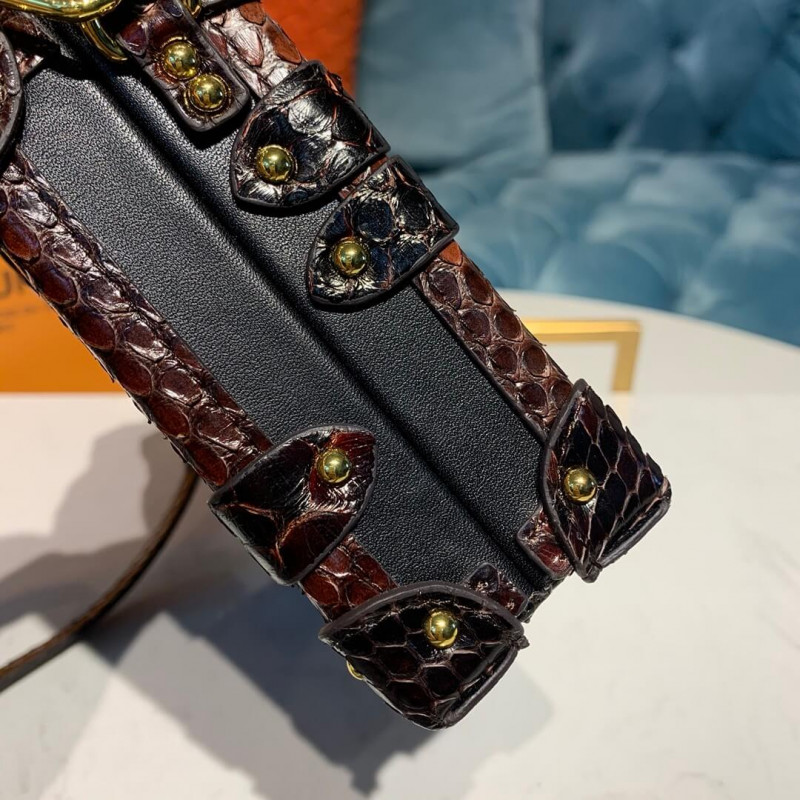 Louis Vuitton Python Leather Petite Malle N94723-5