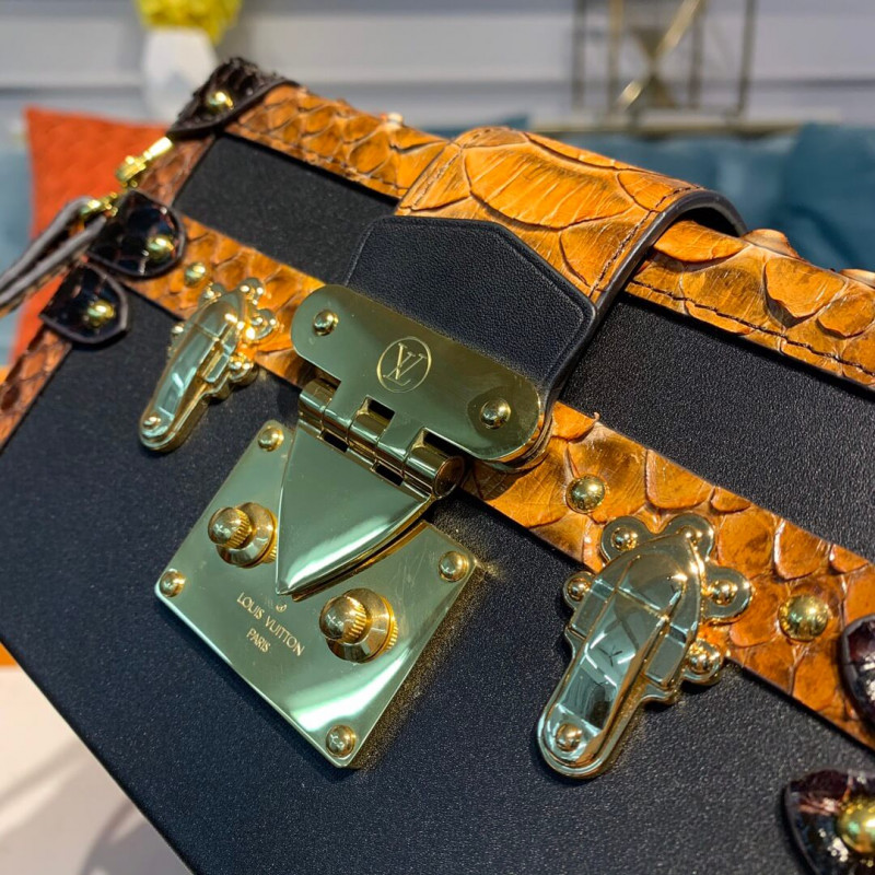 Louis Vuitton Python Leather Petite Malle N94723-7