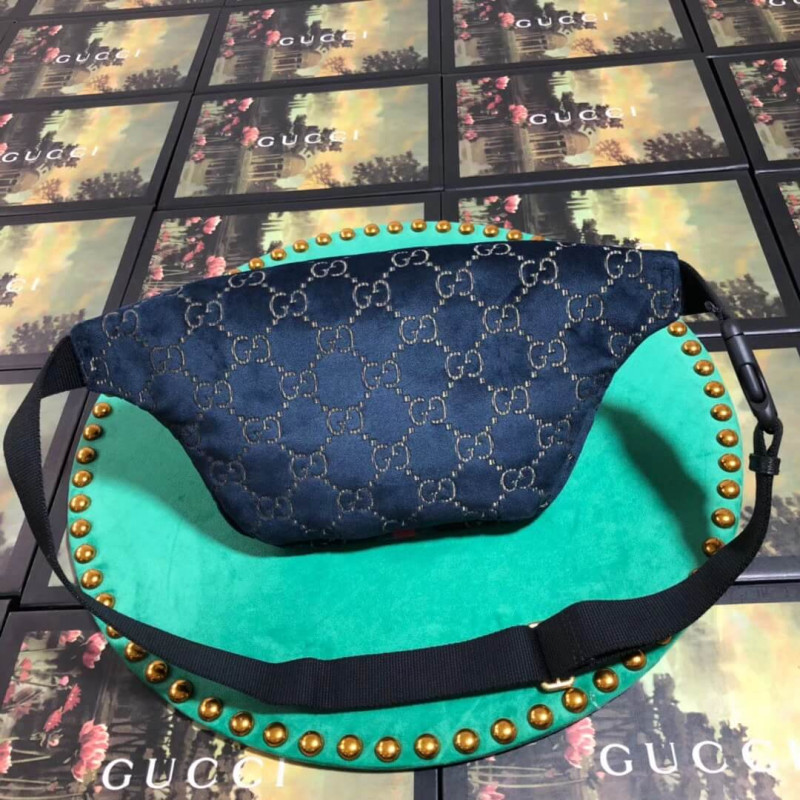Bolsa de cinturón de terciopelo Gucci GG 574968-2