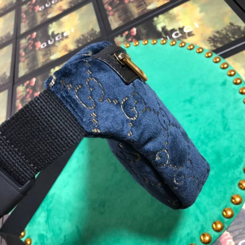 Bolsa de cinturón de terciopelo Gucci GG 574968-6
