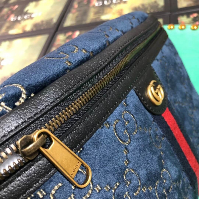 Bolsa de cinturón de terciopelo Gucci GG 574968-8
